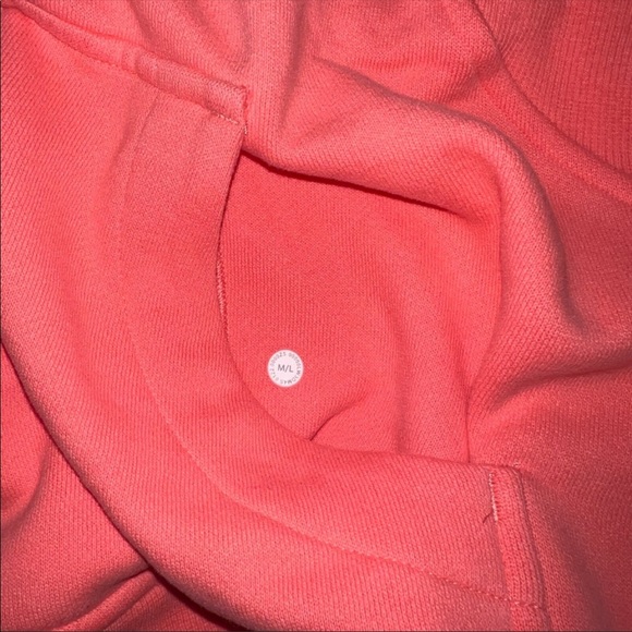 Lululemon Raspberry Cream half zip scuba - Picture 3 of 5